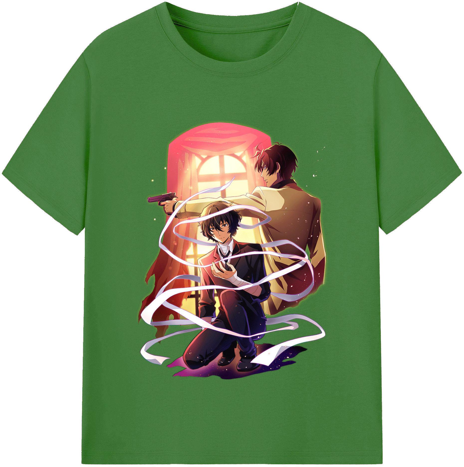 （画像用） 文豪ストレイドッグス Bungo Stray Dogs レディースカジュアルプリントTシャツ（綿100％）
